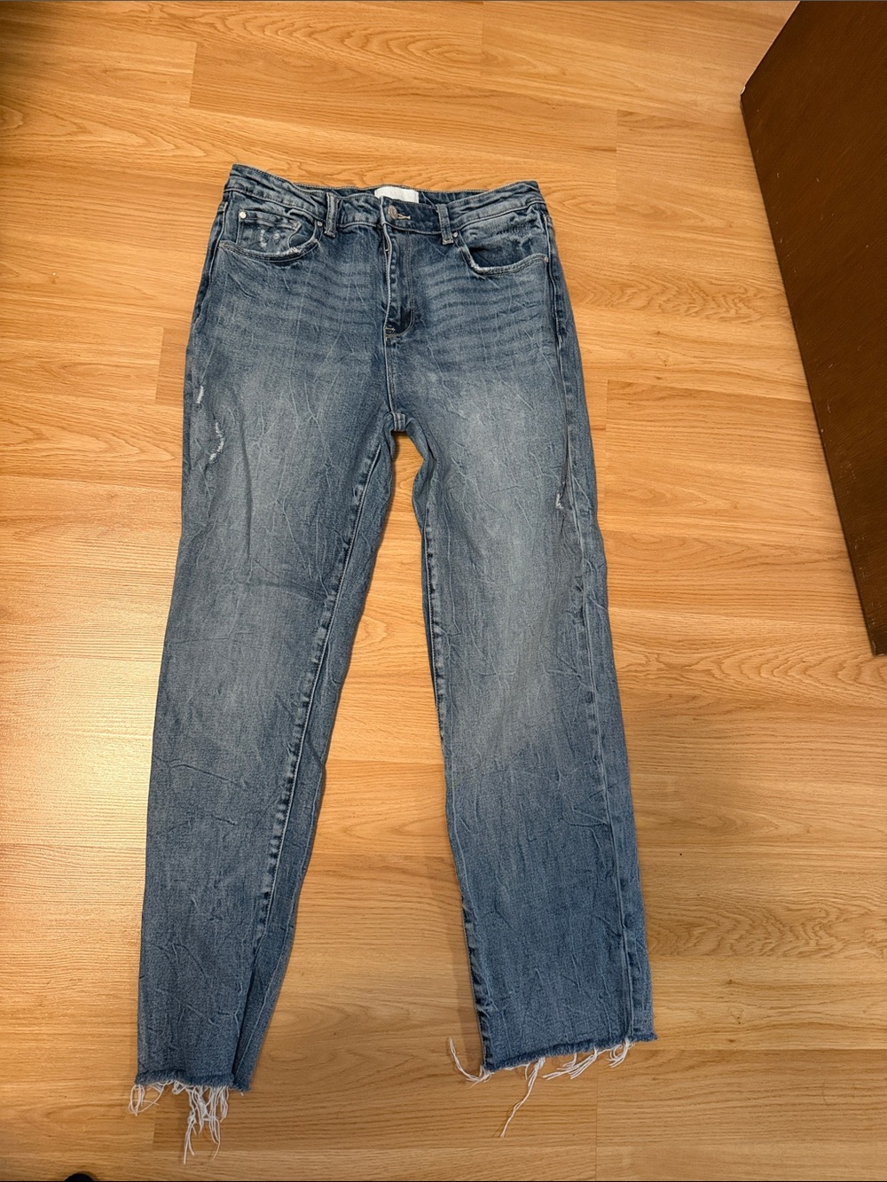 Women’s High-Rise Cropped Jeans in Faded Blue